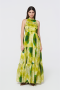 Emerald Lagoon Silk Maxi