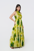 Emerald Lagoon Silk Maxi