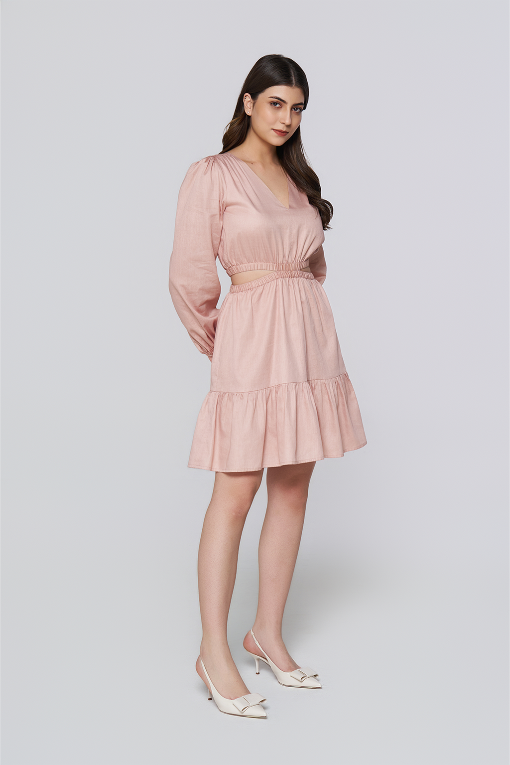 Sandstone Tiered Day Dress