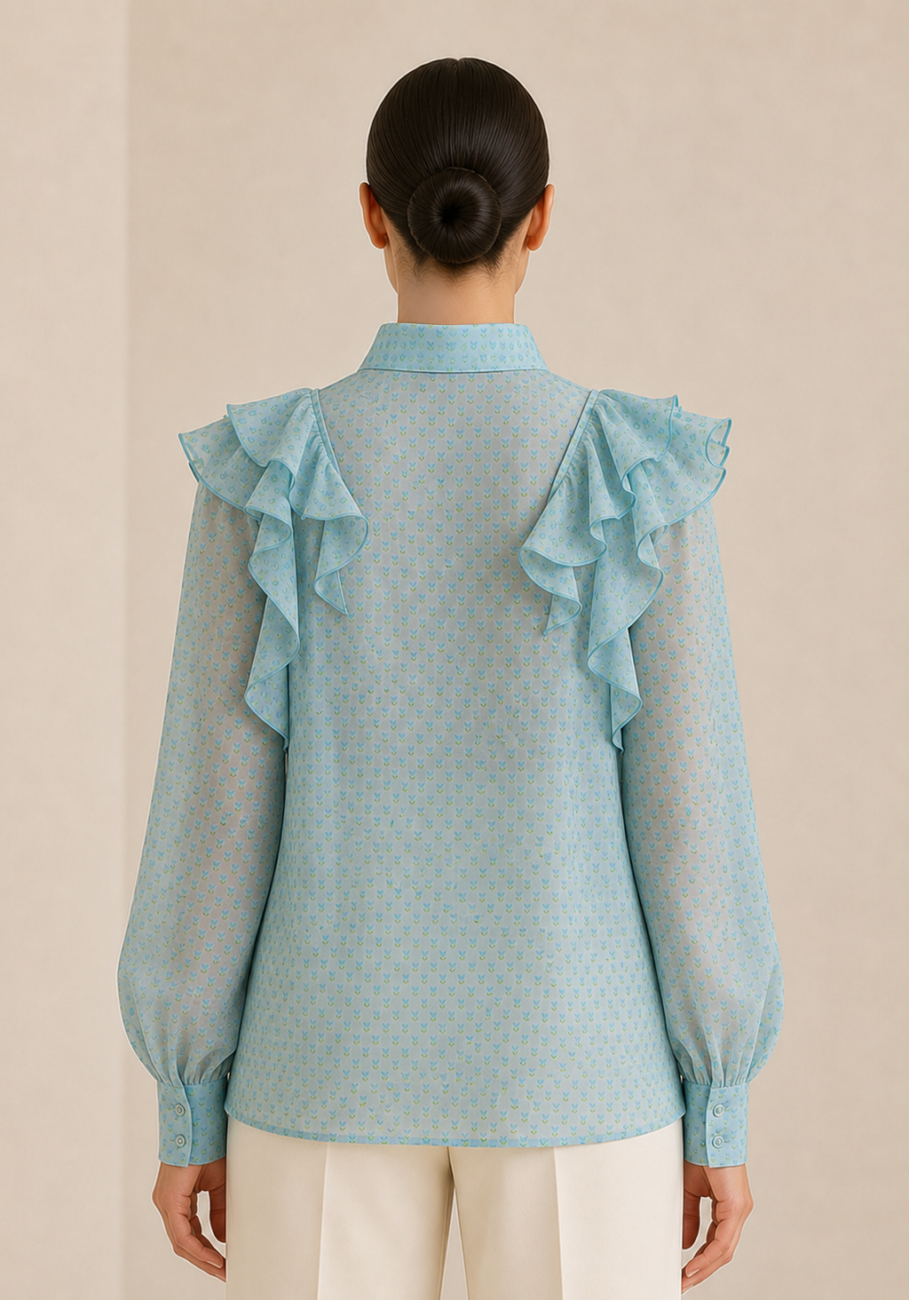 Floral Ruffled Top