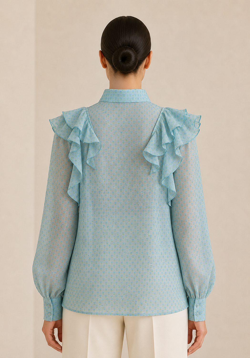 Floral Ruffled Top