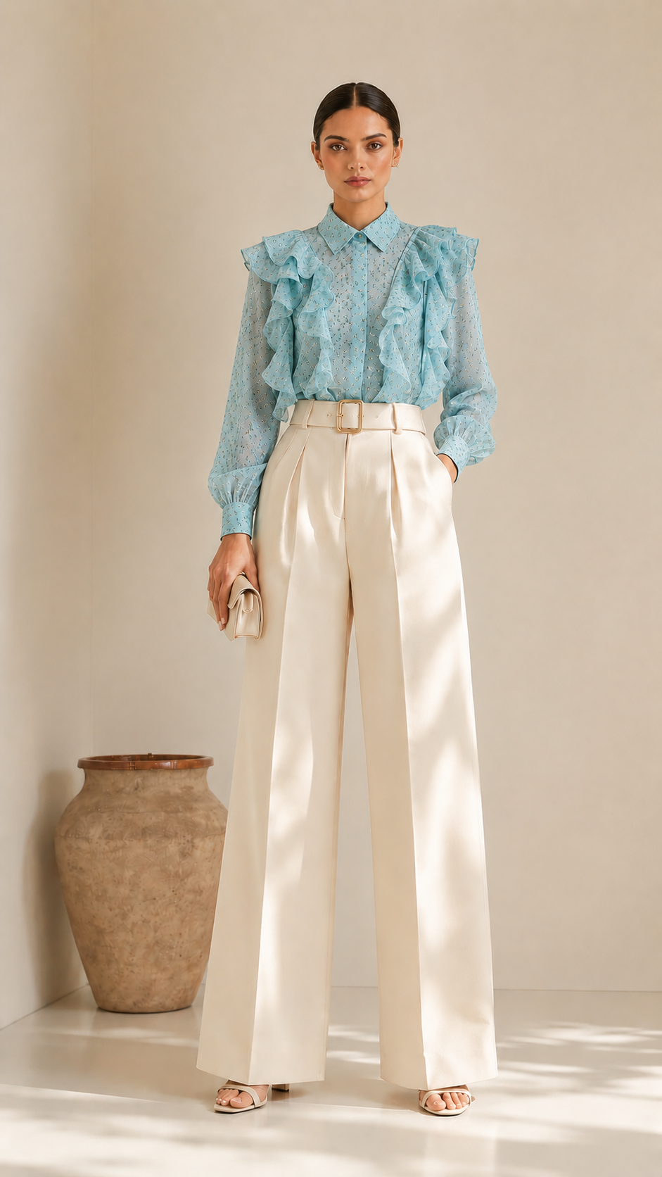 Floral Ruffled Top