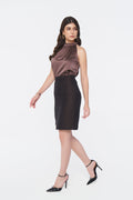 Espresso Glaze Halter Neck Top