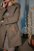 Modern Boardroom Trench Coat