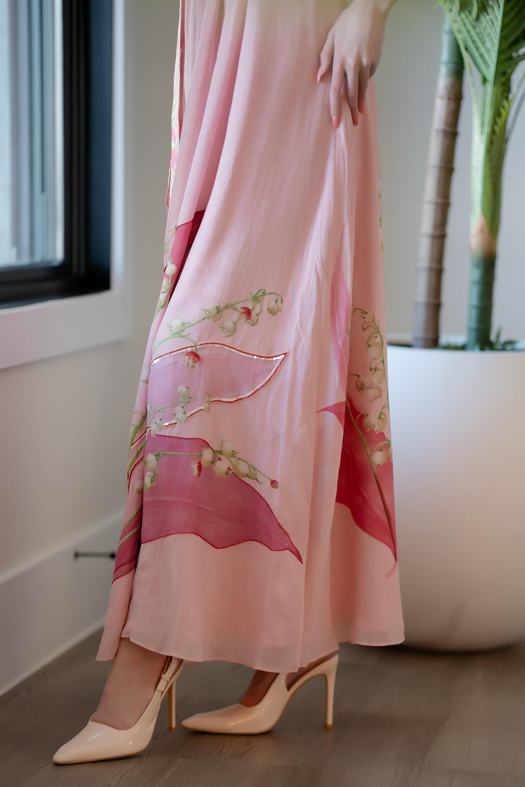 Lily of the Valley Blossom Maxi Dress