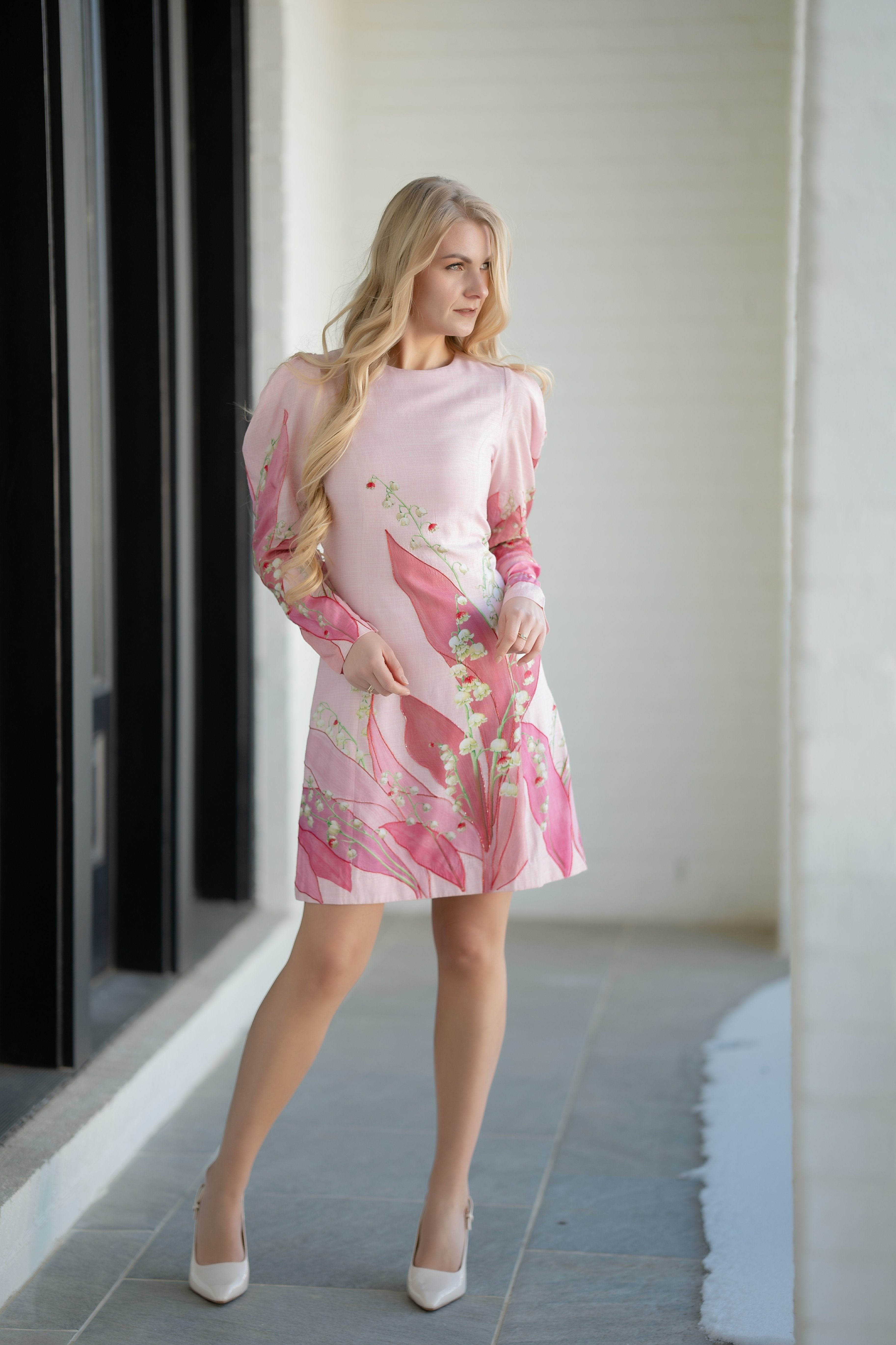 Lilly of the Valley Blossom Sheath Dress