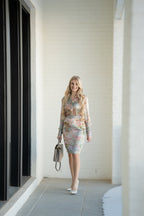 Zen Garden Floral Silk Skirt