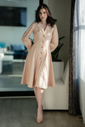 City Pulse Tailored A-Line Trench Dress