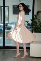 City Pulse Tailored A-Line Trench Dress