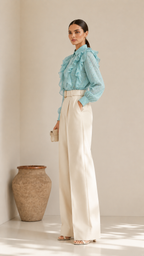 Floral Ruffled Top